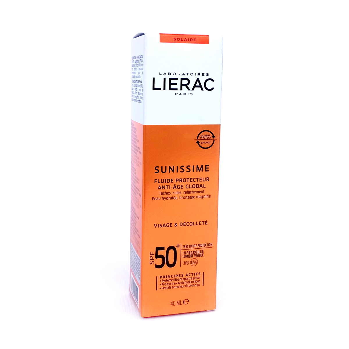 LIERAC SUNISSIME PROTECTIVE FLUID ANTI AGE SPF50 40 ML