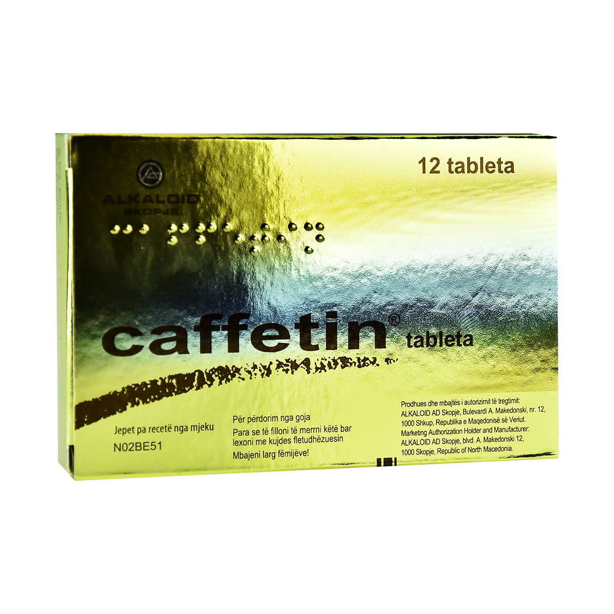 CAFFETIN - 12 TABLETS