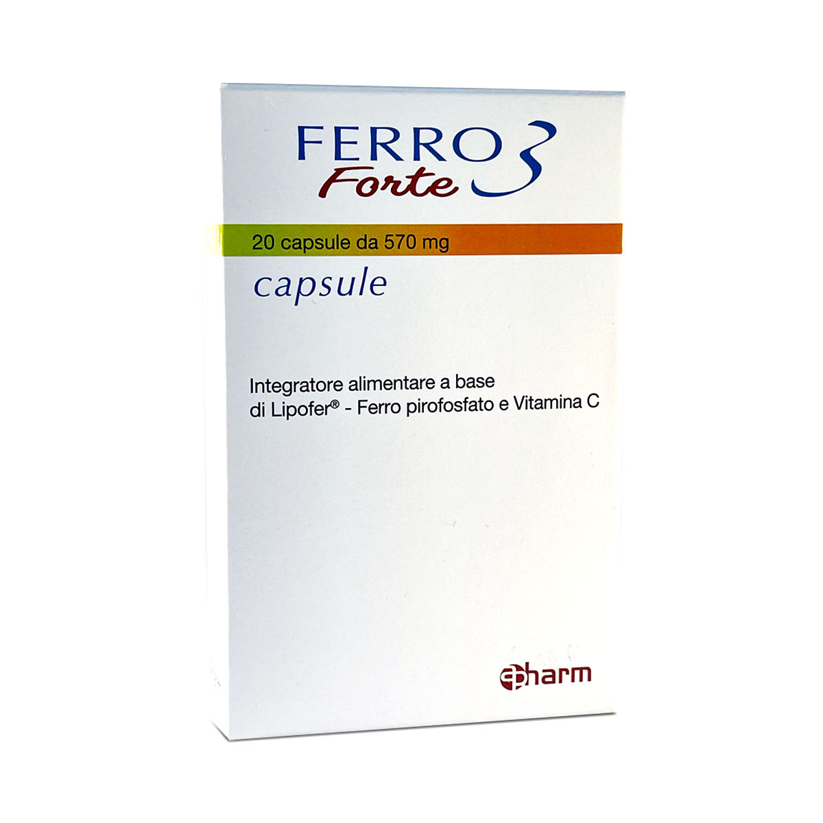 FERRO 3 FORTE 570 MG - 20 CAPSULES FERRO 3 FORTE 570 MG - 20 CAPSULES