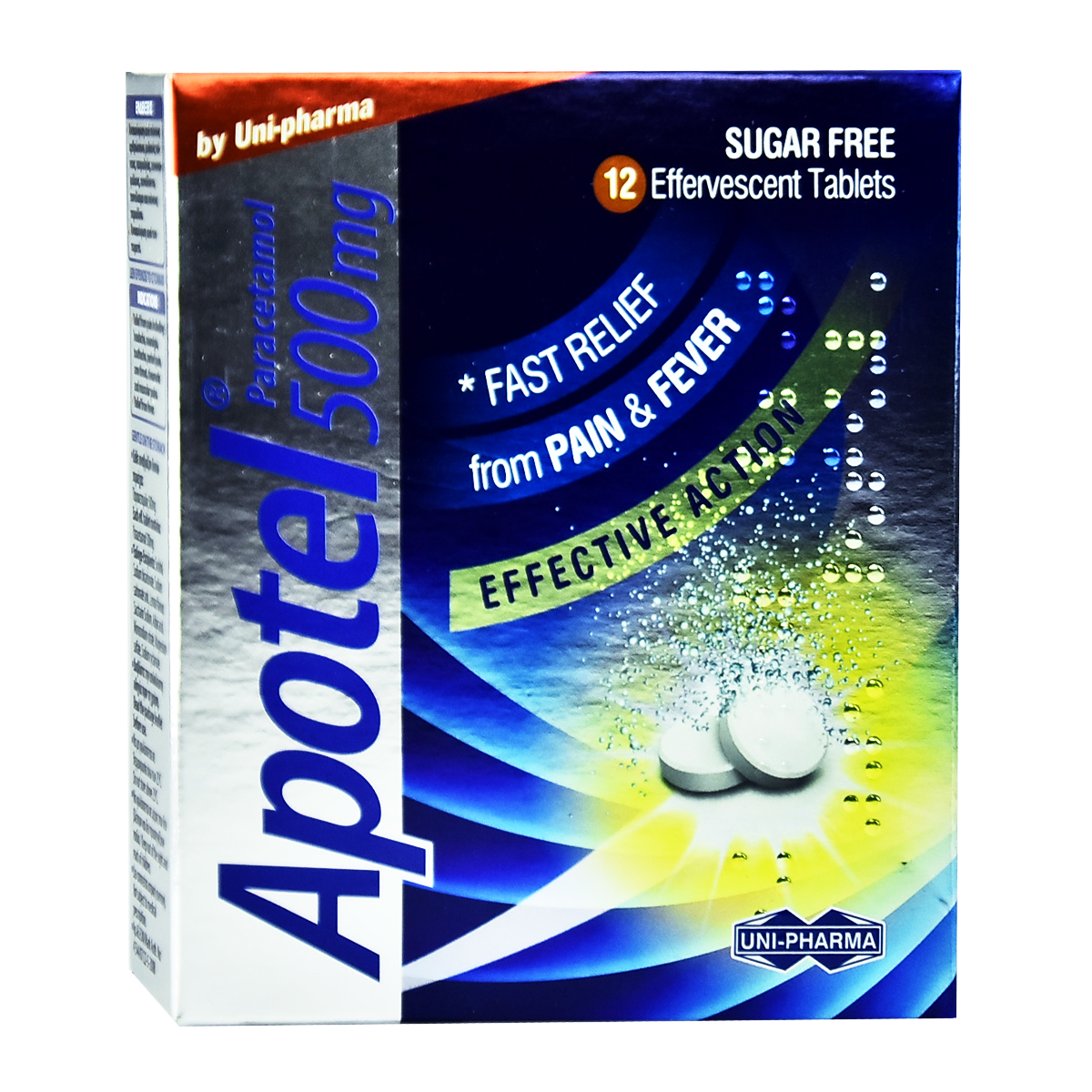 APOTEL 500 MG - 12 EFFERVESCENT TABLETS